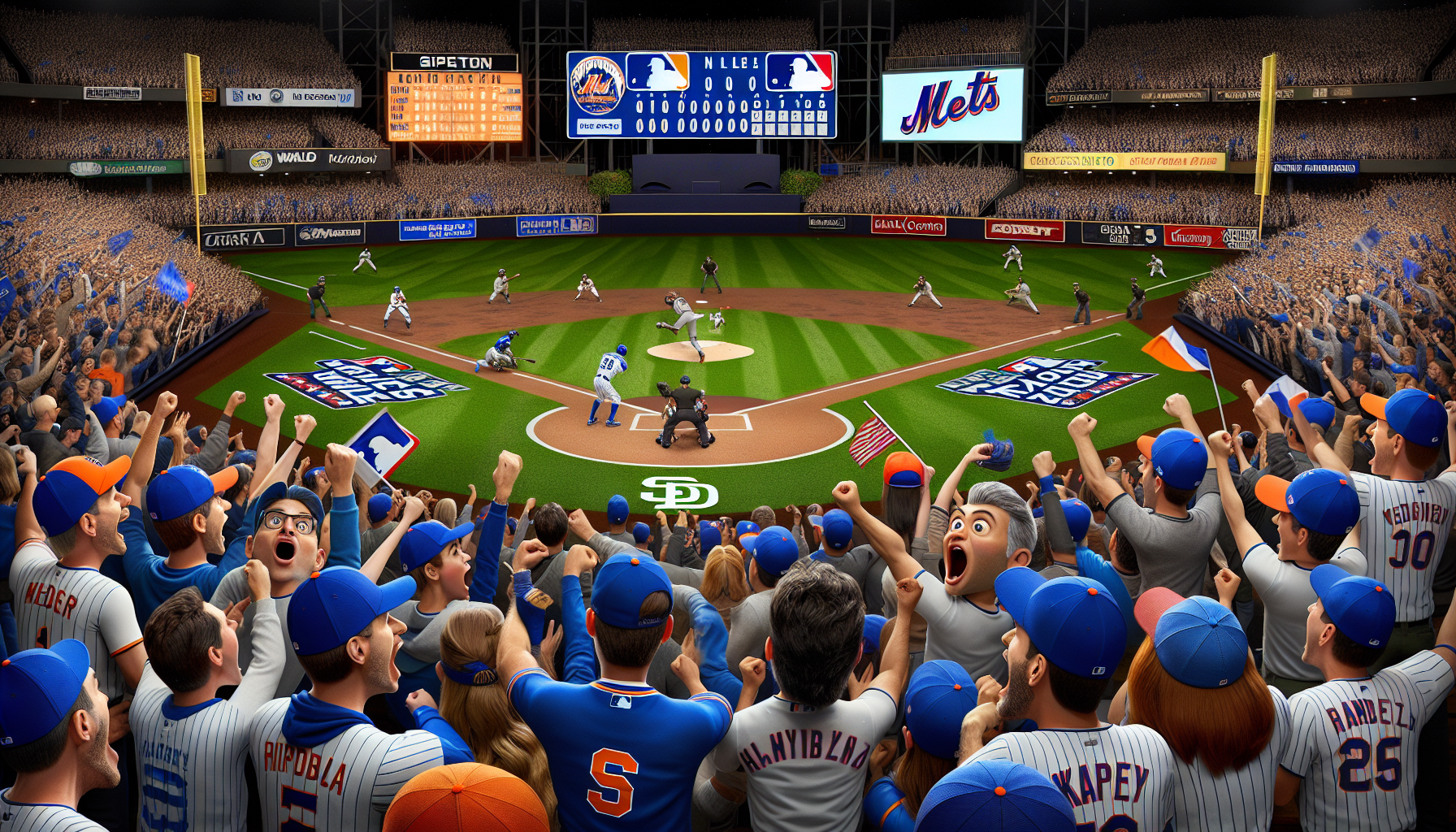 MLB Playoff Excitement: Padres and Mets One Win from the NLCS