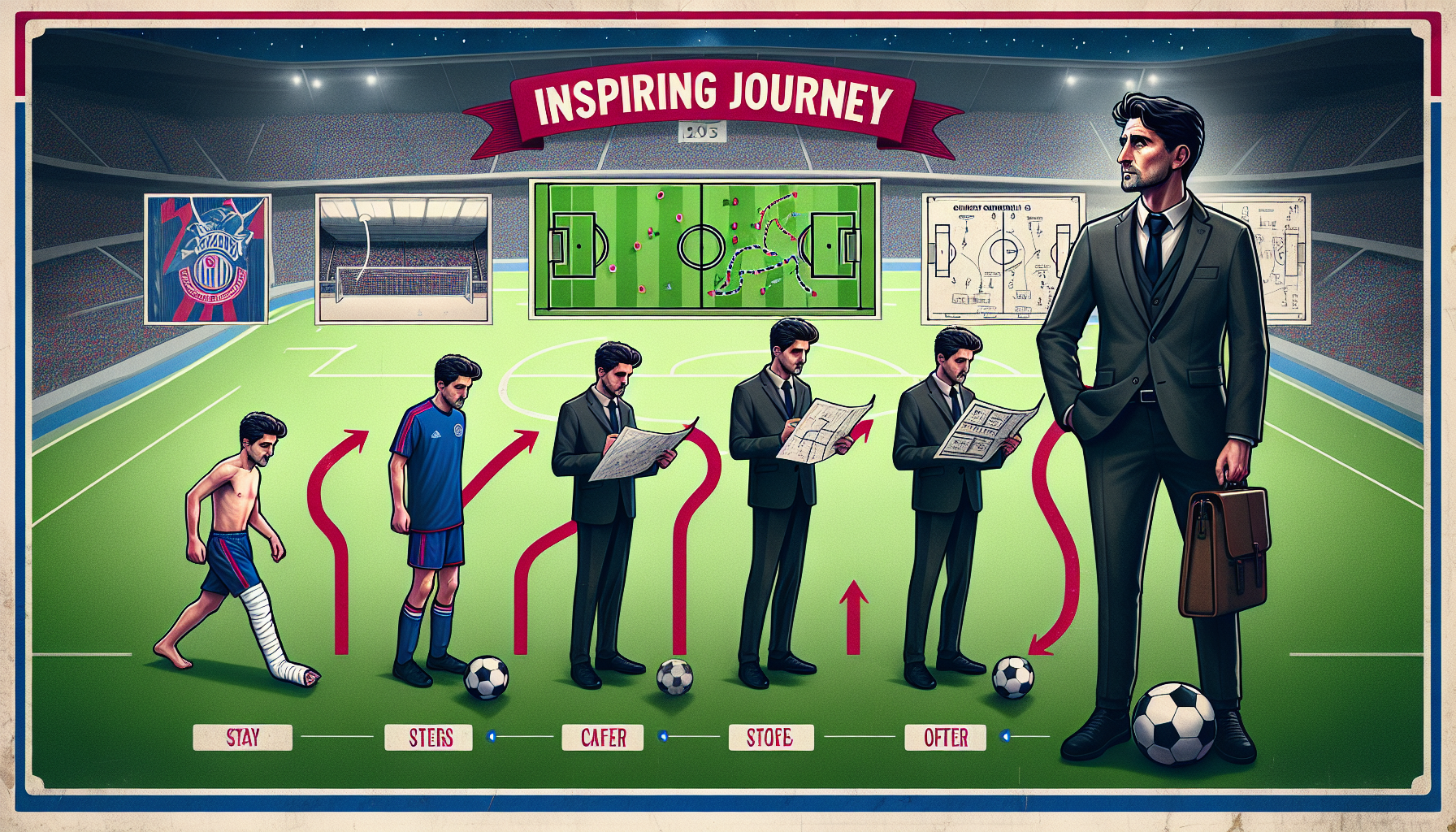 Title: Ruben Amorim’s Inspiring Journey from Broken Arm to Manchester United Coach